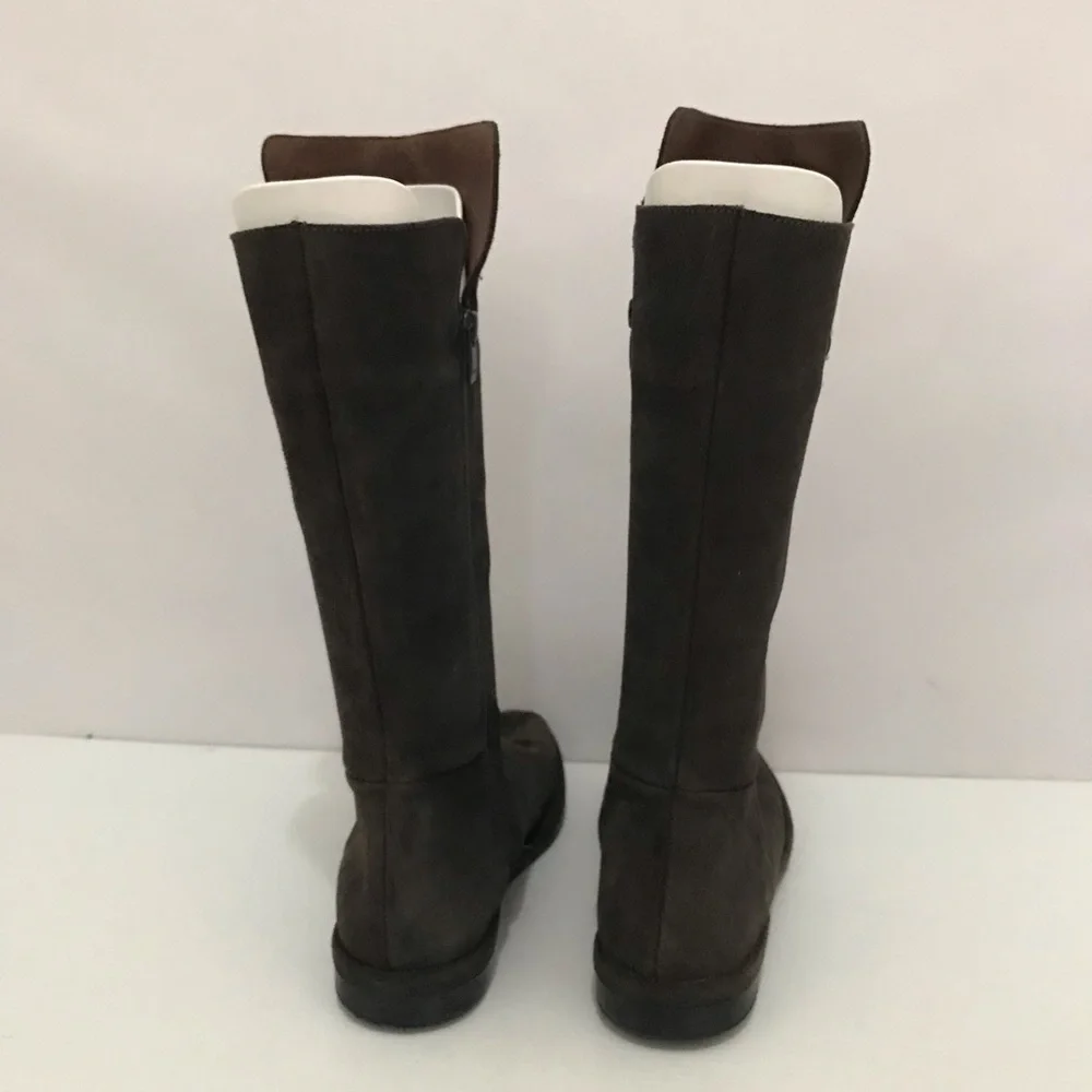 Eric Michael Dark Brown Suede Boots Size 40